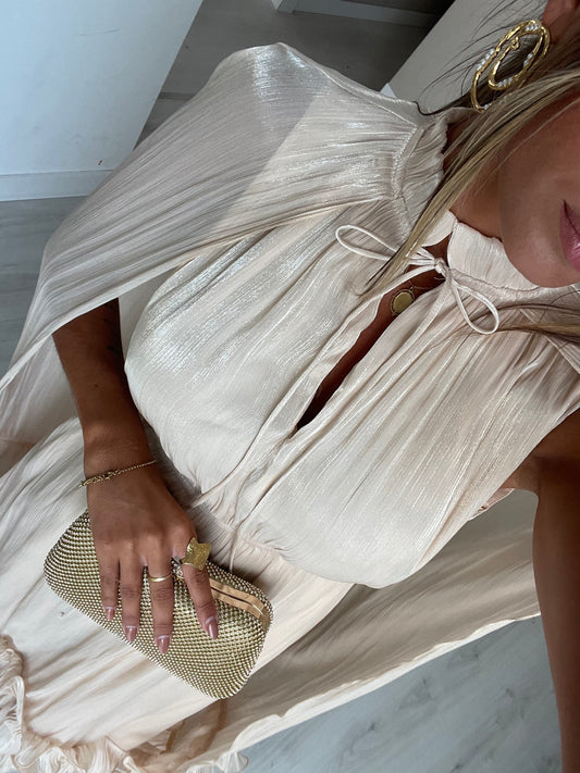Vestido Frida - bege