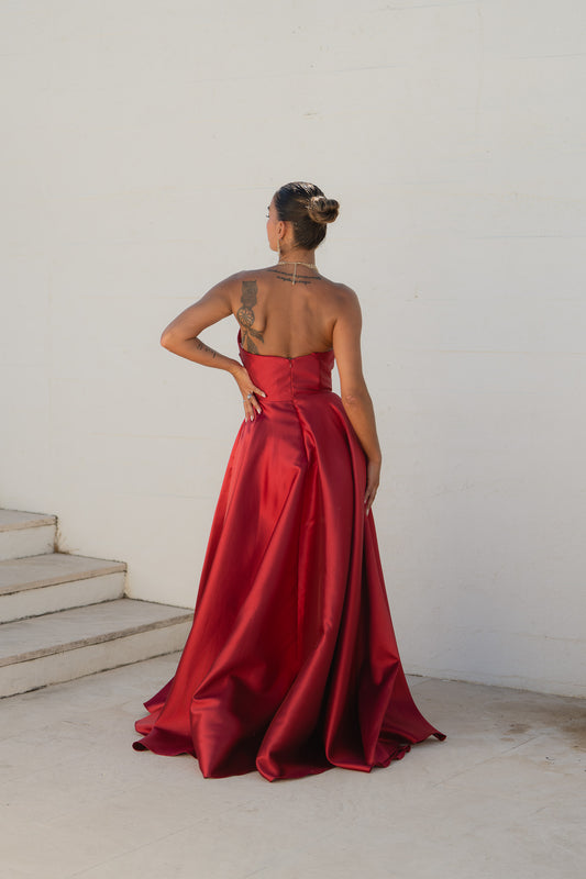 Vestido Verona - bordeux