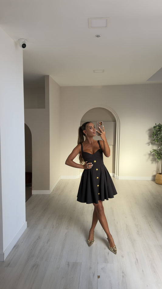 Vestido boneca preto