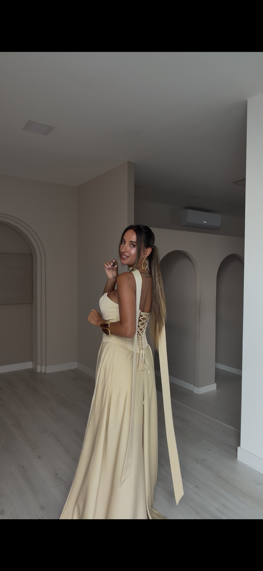 Vestido Vietname - amarelo