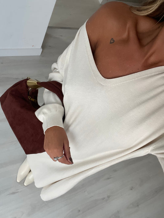 Vestido Carmen - bege