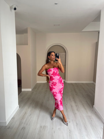 Vestido Flower - Rosa