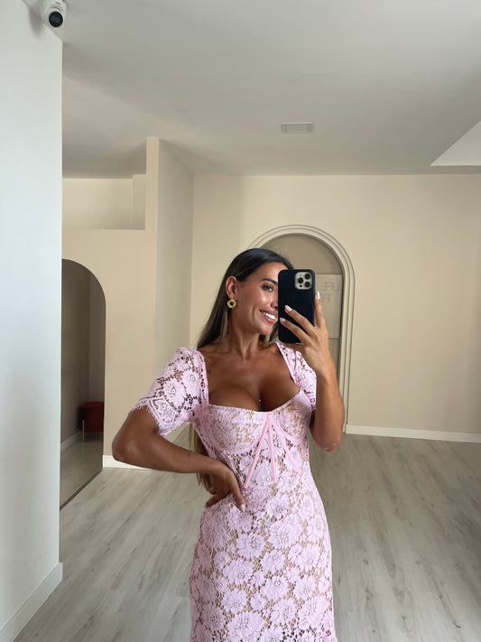 Vestido Leonor - rosa