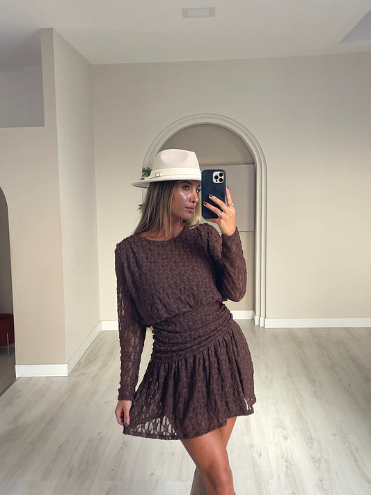 Vestido Olinda - castanho