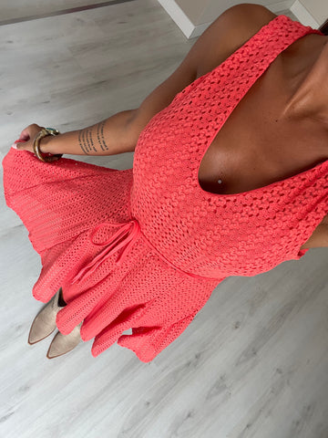 Vestido Isa - coral