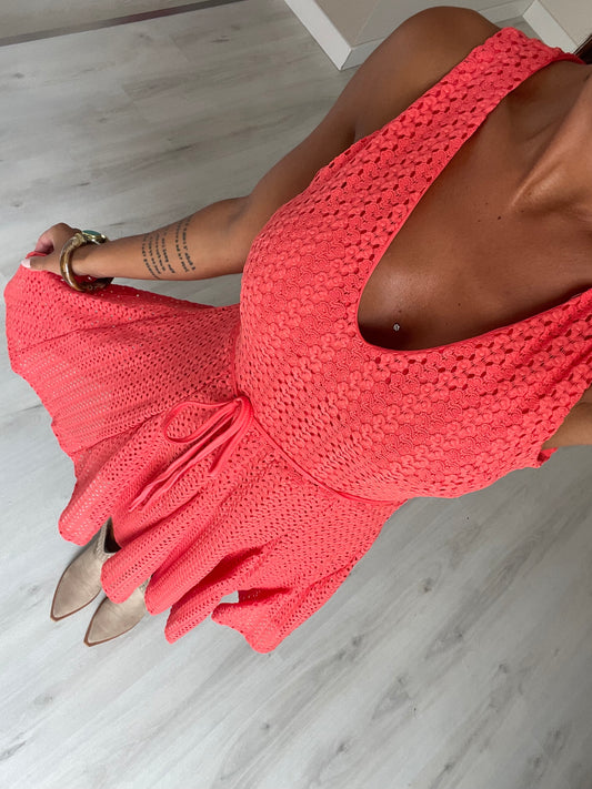 Vestido Isa - coral