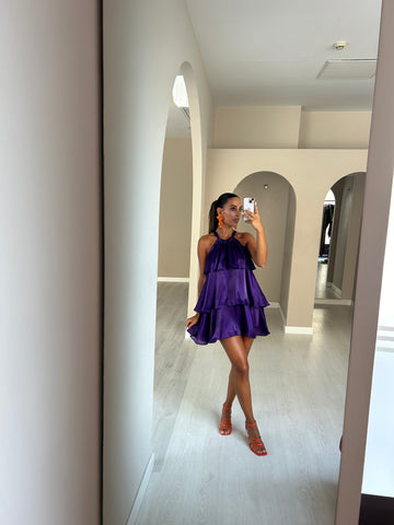 Vestido Cocktail - roxo