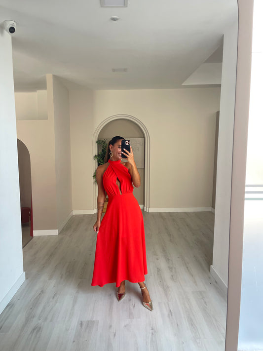 Vestido Elvas - vermelho