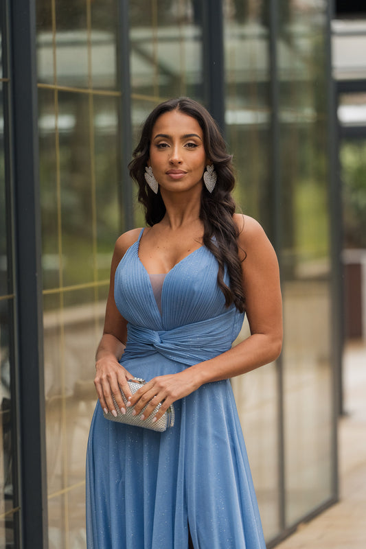 Vestido São Tomé - Azul Bebé
