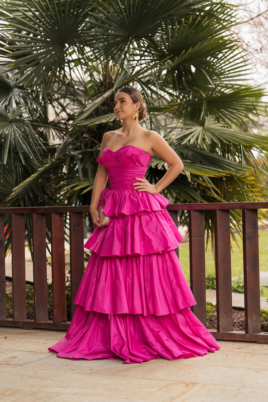 Vestido Bilbau - Rosa Fuchsia