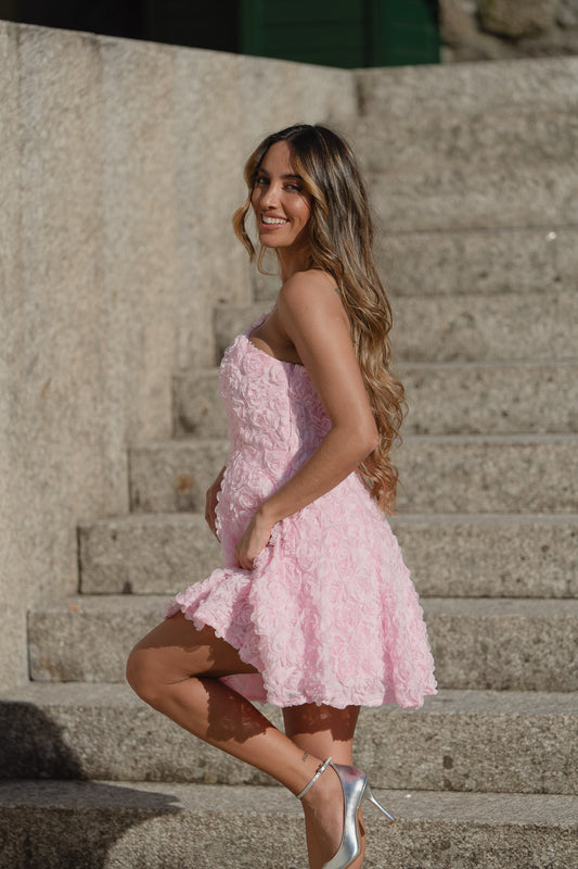Vestido Dominica - Rosa