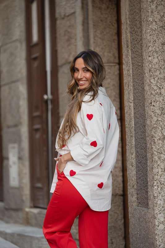 Camisa Hearts Oversize