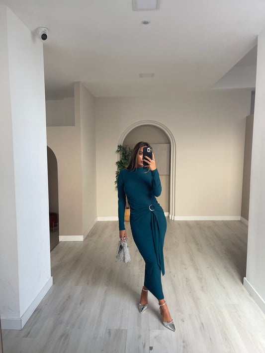 Vestido Sara - petróleo