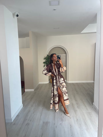 Vestido/Camiseiro Castanho