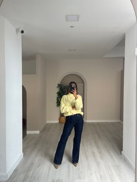 Camisola Hearts - amarela