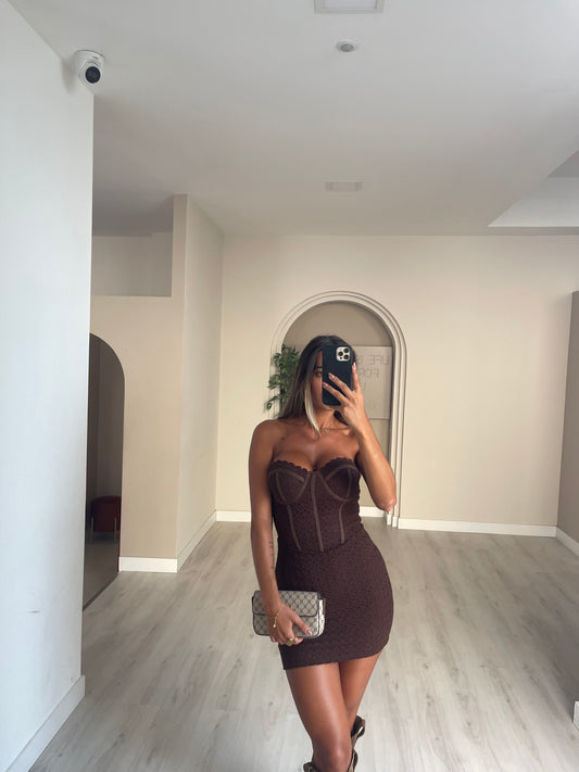 Vestido Liverpool - castanho