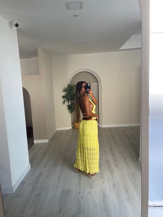 Conjunto Amy - amarelo