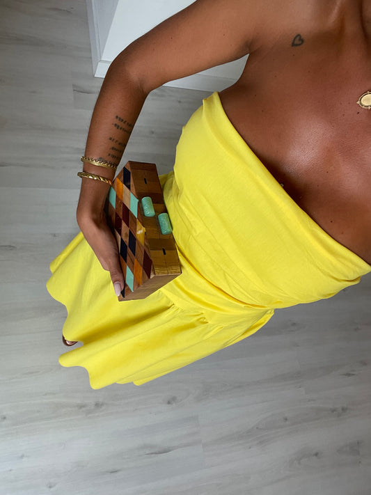 Vestido Toscana - amarelo