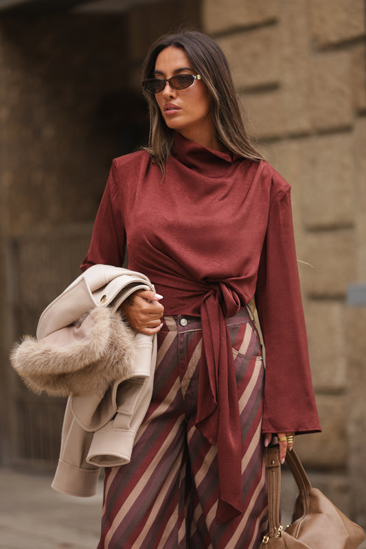 Blusa Amora - Bordo