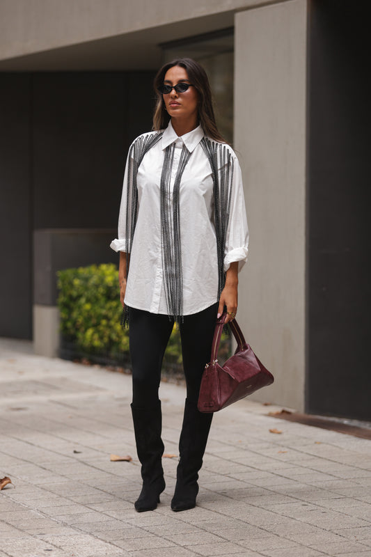 Camisa c/ strass