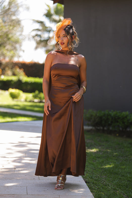 Vestido Caroline - Castanho