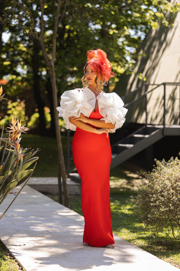 Vestido Paloma - vermelho