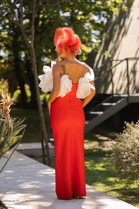 Vestido Paloma - vermelho