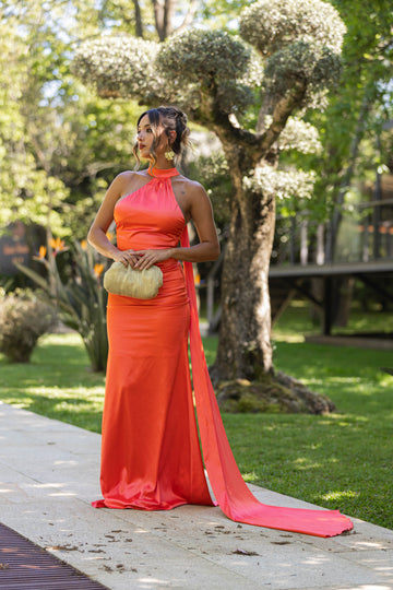 Vestido Quénia - Laranja