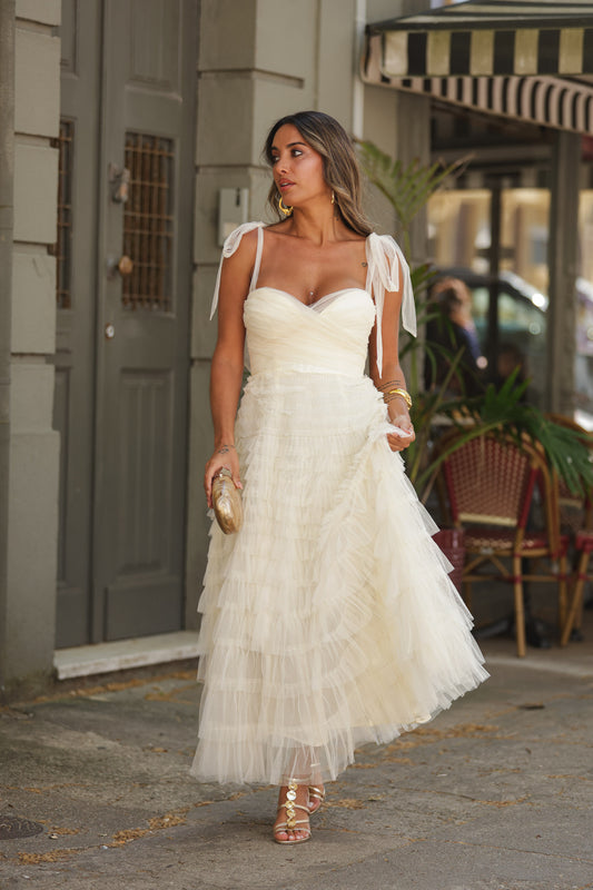 Vestido Eslováquia - Bege