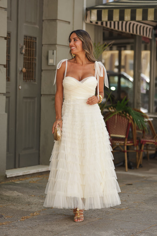 Vestido Eslováquia - Bege