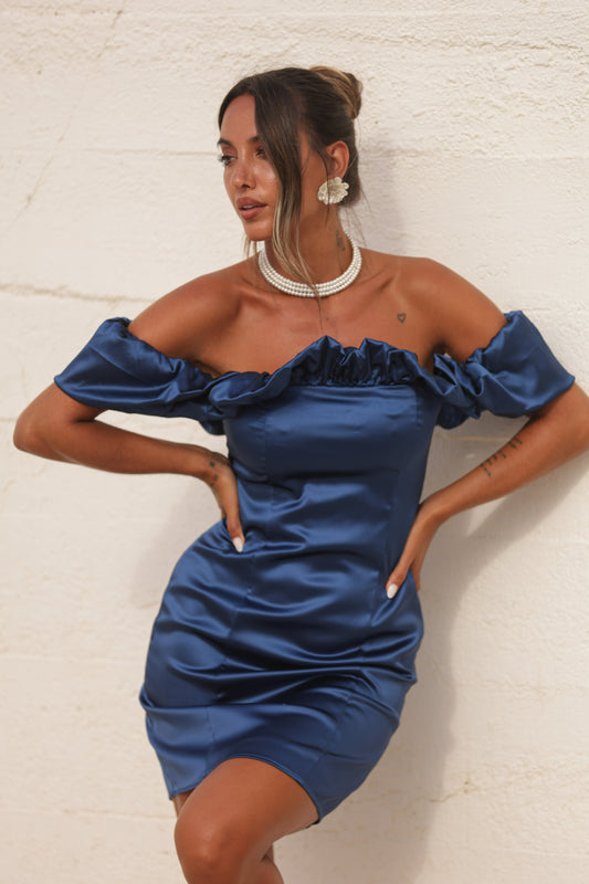 Vestido Eloise - Azul Marinho