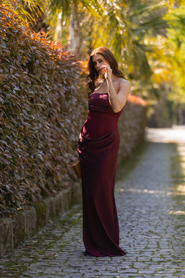 Vestido Neusa - Bordeux