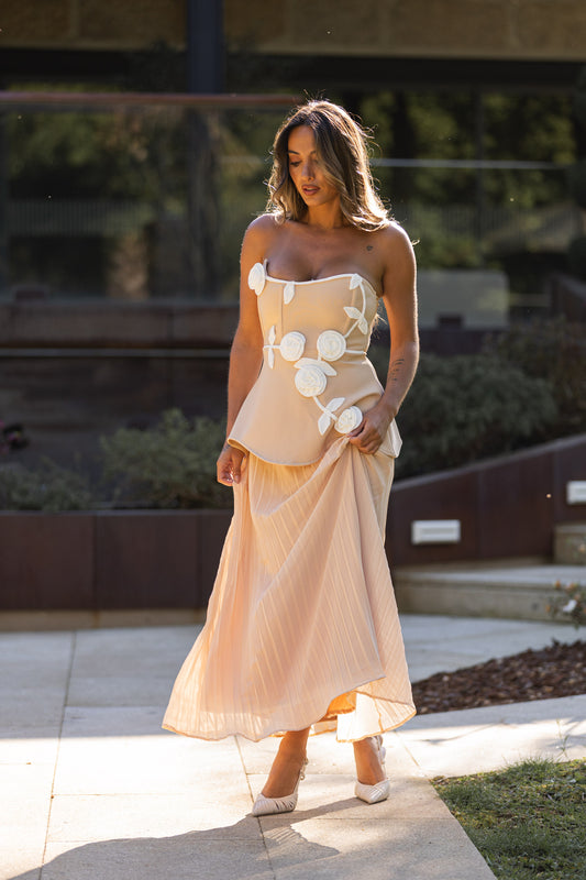 Vestido Joyce - bege