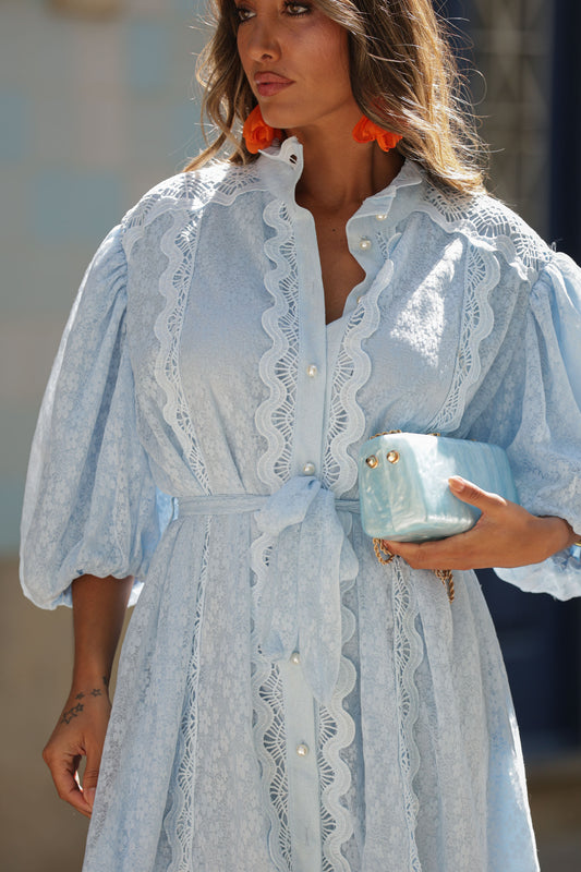 Vestido Damaris - Azul