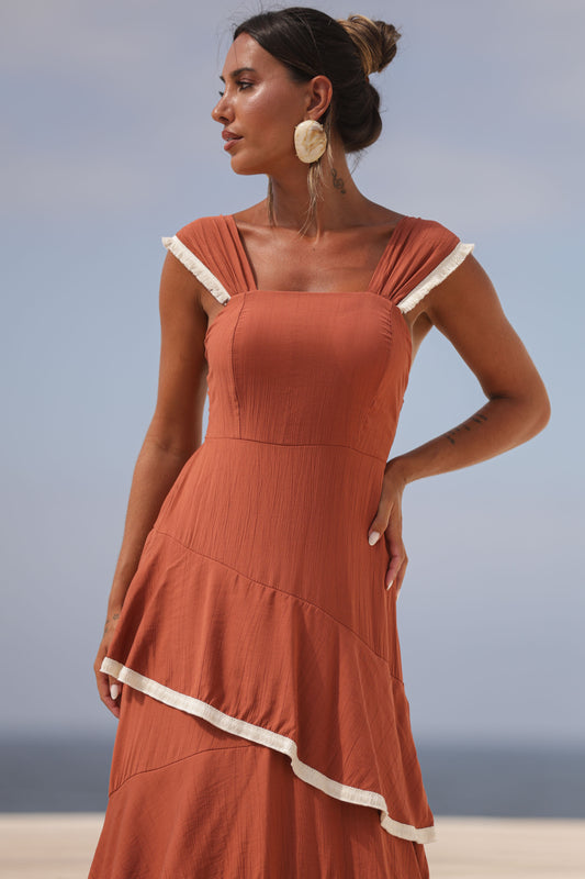 Vestido Toscana - Tijolo