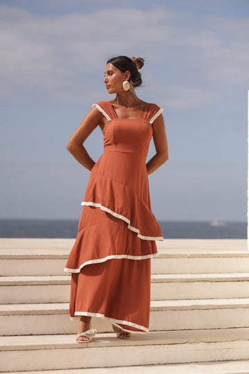 Vestido Toscana - Tijolo