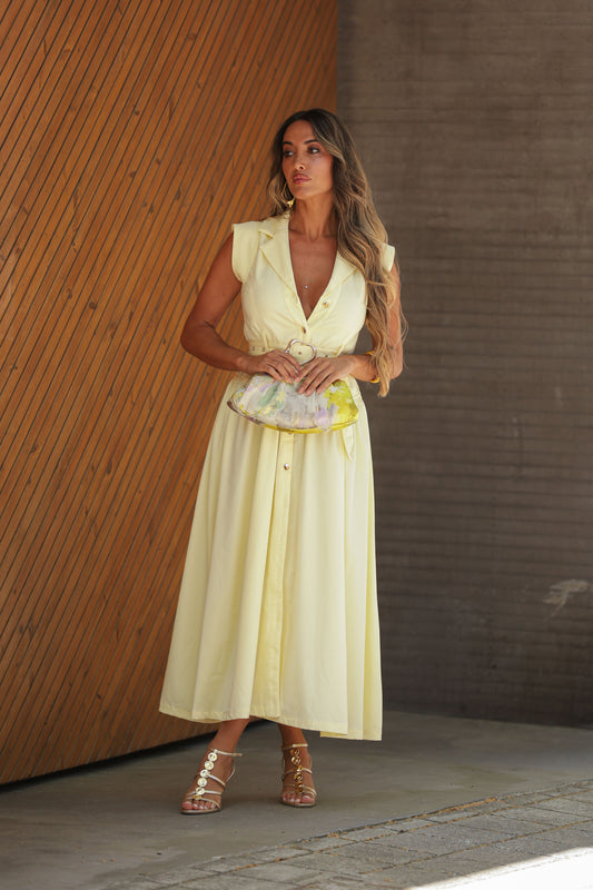 Vestido Adina - Amarelo