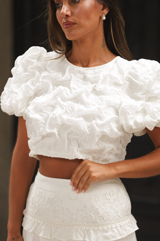 Top Frufru - Branco