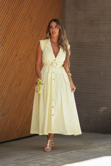 Vestido Adina - Amarelo