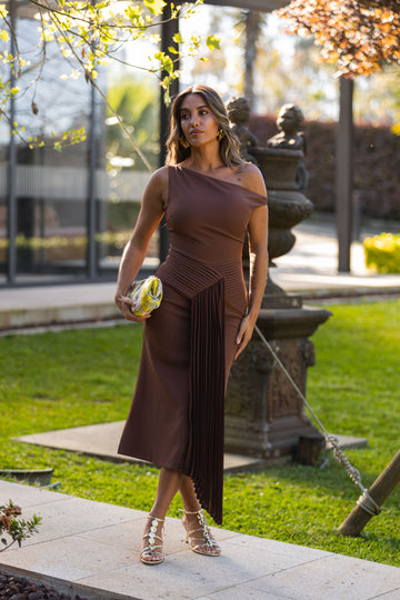 Vestido Jacinta - Castanho