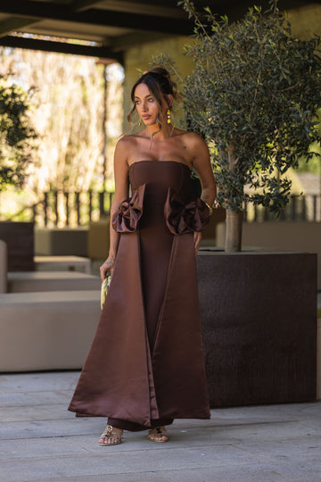 Vestido Rubi - castanho