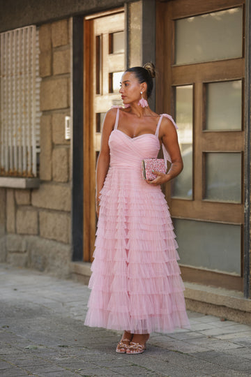 Vestido Eslováquia - Rosa