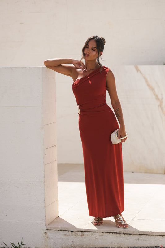 Vestido Leonor - Tijolo