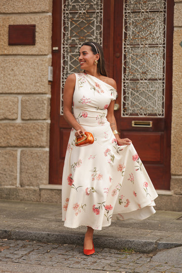 Vestido Lotus - Bege