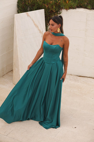 Vestido Vietname - Turquesa