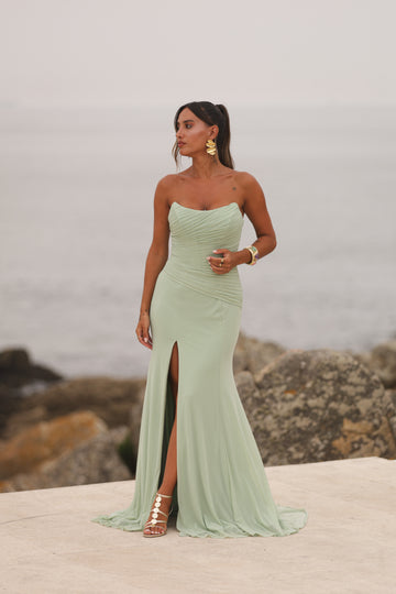 Vestido Vilhena - Verde Agua