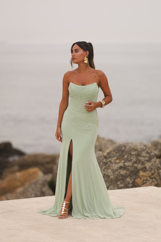 Vestido Vilhena - Verde Agua