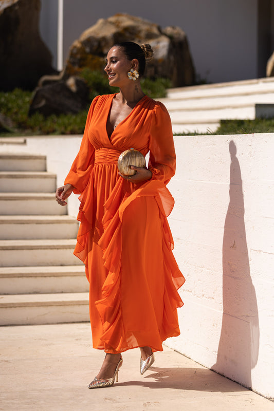 Vestido Maya - Laranja