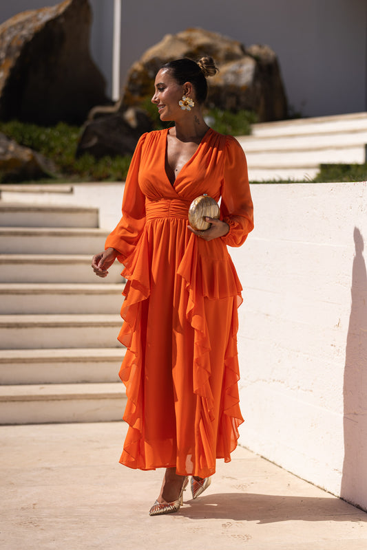 Vestido Maya - Laranja