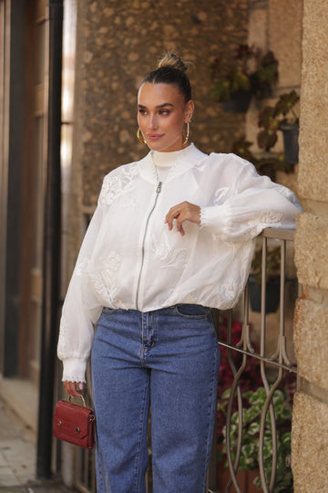 Bomber Gardênia - Branco